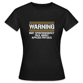 Physicien physicien - T-shirt Femme - noir - Devant - AI Model Female 172 dark (172cm)