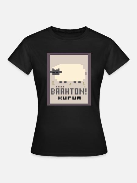 Sheep Grey BG - Frauen T-Shirt - Schwarz