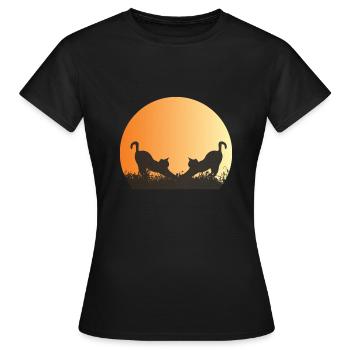 Katze - Ich bin nicht sozial unbeholfen, ich mag es einfach wirklich - Frauen T-Shirt - Schwarz - Vorne - AI Model Female 172 dark (172cm)