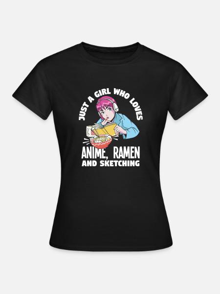 Lustiges Anime Geschenk - Dame-T-shirt - sort