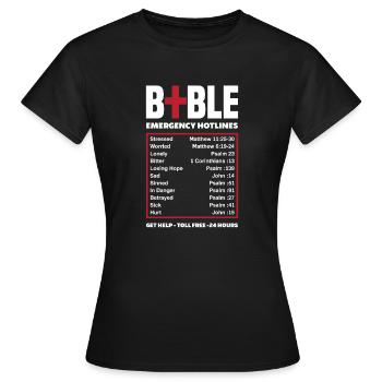 Jesus Christus Christ Religion Religiös Bibel - Frauen T-Shirt - Schwarz - Vorne - AI Model Female 172 dark (172cm)