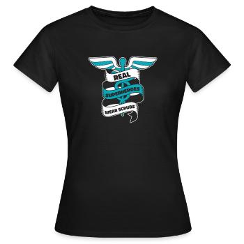 Infirmier - T-shirt Femme - noir - Devant - AI Model Female 172 dark (172cm)