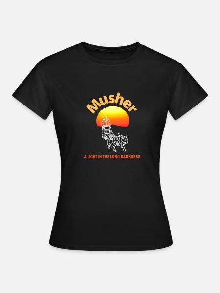 Musher Hundeschlitten - T-shirt dam - svart
