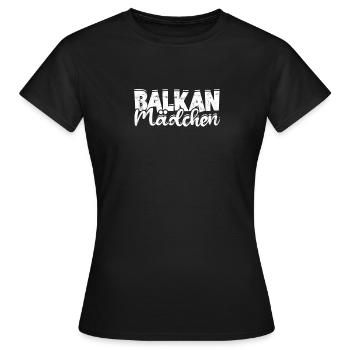 Balkan Yugo - Yugoslavia - Saying - Balkans - Women's T-Shirt - black - Front - AI Model Female 172 dark (172cm)