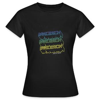 Raveolution - T-shirt Femme - noir - Devant - AI Model Female 172 dark (172cm)