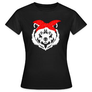 Ours suisse - T-shirt Femme - noir - Devant - AI Model Female 172 dark (172cm)