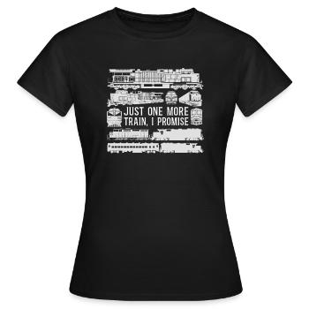 Conducteur de train diesel de marchandises - T-shirt Femme - noir - Devant - AI Model Female 172 dark (172cm)