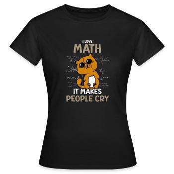 Mathématiques Géométrie - Algebra Gymnasium Mathe - T-shirt Femme - noir - Devant - AI Model Female 172 dark (172cm)