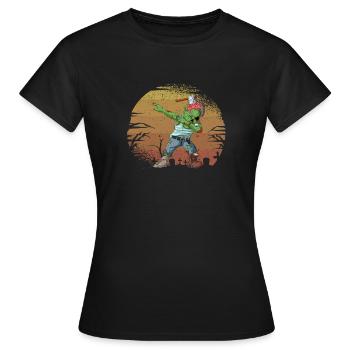 Halloween Dabbing Zombie Brain Funny Zombies Dab - Women's T-Shirt - black - Front - AI Model Female 172 dark (172cm)