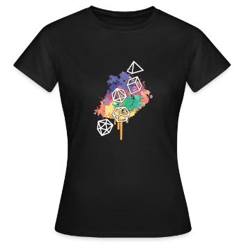 Different Shapes - Frauen T-Shirt - Schwarz - Vorne - AI Model Female 172 dark (172cm)