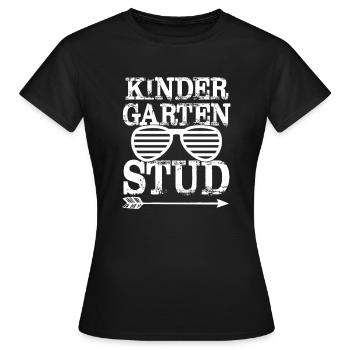 Kindergarten Stud Cute - Women's T-Shirt - black - Front - AI Model Female 172 dark (172cm)