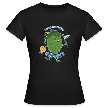 Bierzelt Biertrinker Hopfen Bier Bierbrauer Maß - Frauen T-Shirt - Schwarz - Vorne - AI Model Female 172 dark (172cm)