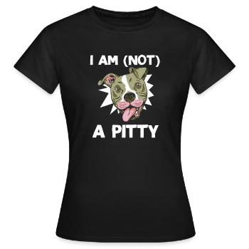 American Staffordshire Terrier Pitty Rassehund - Frauen T-Shirt - Schwarz - Vorne - AI Model Female 172 dark (172cm)