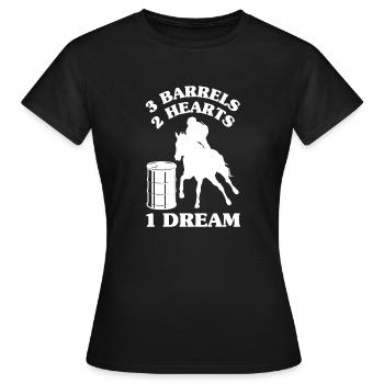 Lustige Pferderennen Pferderennen Geschenkidee - Frauen T-Shirt - Schwarz - Vorne - AI Model Female 172 dark (172cm)