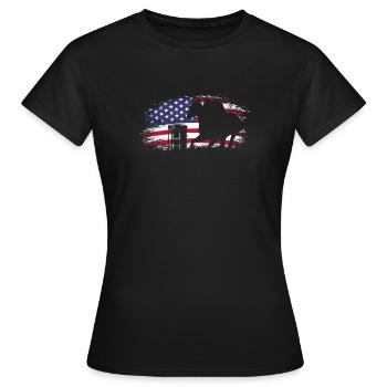 Lustige Pferderennen Pferderennen Geschenkidee - Frauen T-Shirt - Schwarz - Vorne - AI Model Female 172 dark (172cm)