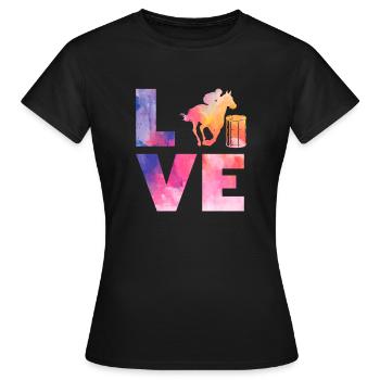 Lustige Pferderennen Pferderennen Geschenkidee - Frauen T-Shirt - Schwarz - Vorne - AI Model Female 172 dark (172cm)