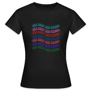 Choix pro pour les femmes - T-shirt Femme - noir - Devant - AI Model Female 172 dark (172cm)
