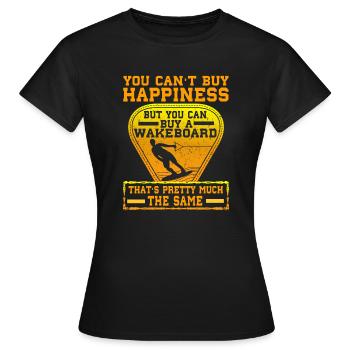 You can't buy luck, but you can buy a - Women's T-Shirt - black - Front - AI Model Female 172 dark (172cm)