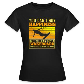 You can't buy luck, but you can buy a - Women's T-Shirt - black - Front - AI Model Female 172 dark (172cm)