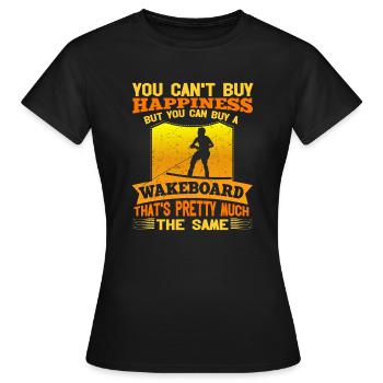 You can't buy luck, but you can buy a - Women's T-Shirt - black - Front - AI Model Female 172 dark (172cm)