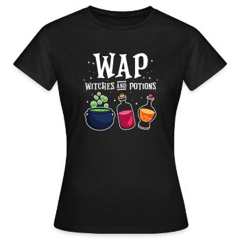 Halloween Potion Meme Magic Drink Wap Witches And - Women's T-Shirt - black - Front - AI Model Female 172 dark (172cm)
