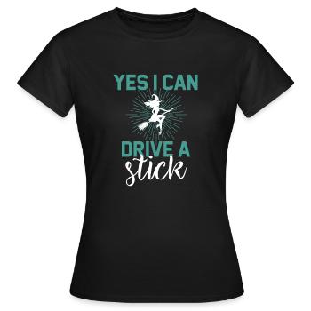 Halloween Witch Witchcraft Magic Magic Magic Magice Costume - Women's T-Shirt - black - Front - AI Model Female 172 dark (172cm)