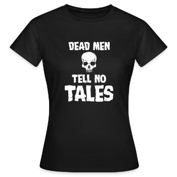 Halloween Zombie Mort-vivant Cadavre Créature Mort Costume - T-shirt Femme - noir - Devant - AI Model Female 172 dark (172cm)
