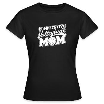 Volleyball Beach Volleyball - Women's T-Shirt - black - Front - AI Model Female 172 dark (172cm)