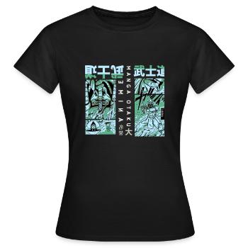Anime Mange Otaku - T-shirt Femme - noir - Devant - AI Model Female 172 dark (172cm)