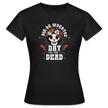 Jour des morts - T-shirt Femme - noir - Devant - AI Model Female 172 dark (172cm)