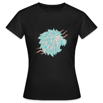 Couleurs mates Lion - T-shirt Femme - noir - Devant - AI Model Female 172 dark (172cm)