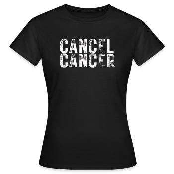 Cancer Awarness Fight Cancer Breast Cancer Warrior - Women's T-Shirt - black - Front - AI Model Female 172 dark (172cm)