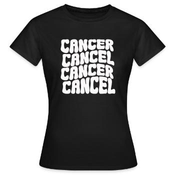 Cancer Awarness Fight Cancer Breast Cancer Warrior - Women's T-Shirt - black - Front - AI Model Female 172 dark (172cm)
