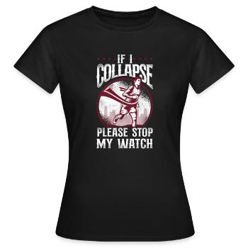 Running Runner Half Marathon - Frauen T-Shirt - Schwarz - Vorne - AI Model Female 172 dark (172cm)