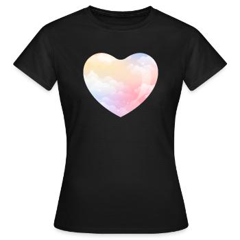 Angelcore Aesthetic Heart - Women's T-Shirt - black - Front - AI Model Female 172 dark (172cm)