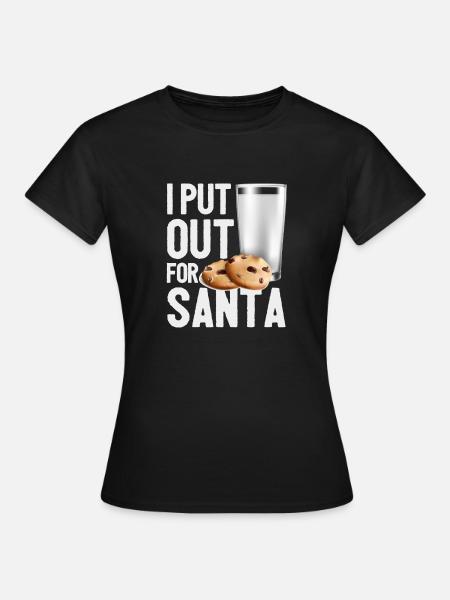 Ich habe für den Weihnachtsmann Weihnachtsplätzche - Dame-T-shirt - sort