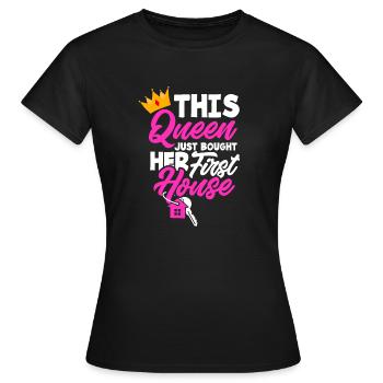 Homeowner Home Purchase Gift - Women's T-Shirt - black - Front - AI Model Female 172 dark (172cm)