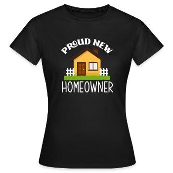 Homeowner Home Purchase Gift - Women's T-Shirt - black - Front - AI Model Female 172 dark (172cm)