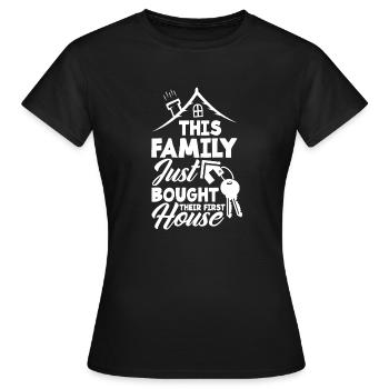 Homeowner Home Purchase Gift - Women's T-Shirt - black - Front - AI Model Female 172 dark (172cm)