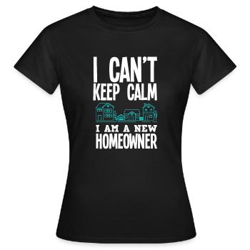 Homeowner Home Purchase Gift - Women's T-Shirt - black - Front - AI Model Female 172 dark (172cm)
