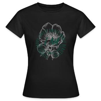 Powerful - Women's T-Shirt - black - Front - AI Model Female 172 dark (172cm)