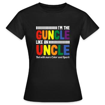 Funny Guncle-homosexual - Women's T-Shirt - black - Front - AI Model Female 172 dark (172cm)