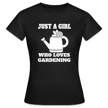 Gärtnerin Garten Mädchen Obstgarten Hobbygärtner - Frauen T-Shirt - Schwarz - Vorne - AI Model Female 172 dark (172cm)