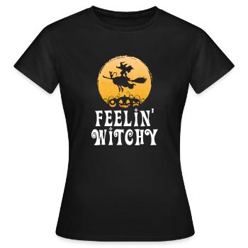 se sentir sorcier - T-shirt Femme - noir - Devant - AI Model Female 172 dark (172cm)