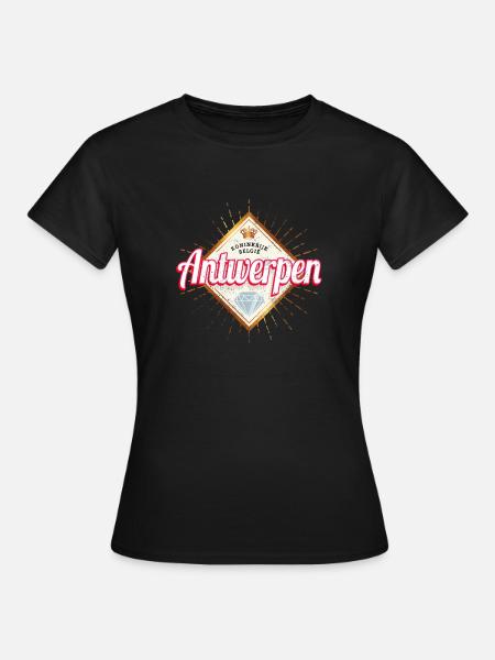 Antwerpen in Flandern Belgien Retro Europa Vintage - Frauen T-Shirt - Schwarz