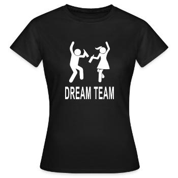 ÉQUIPE DE RÊVE - T-shirt Femme - noir - Devant - AI Model Female 172 dark (172cm)