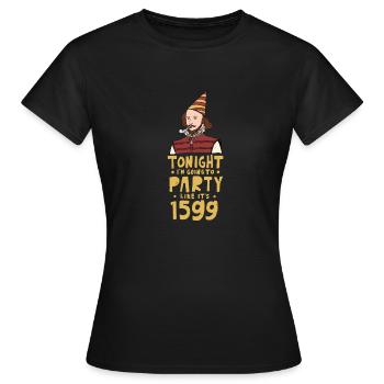 William Shakespeare Théâtre Littérature - T-shirt Femme - noir - Devant - AI Model Female 172 dark (172cm)