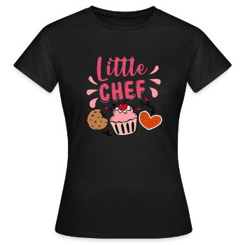 Boulangerie Baker Boulangerie Boulangerie Gâteau de confiserie - T-shirt Femme - noir - Devant - AI Model Female 172 dark (172cm)