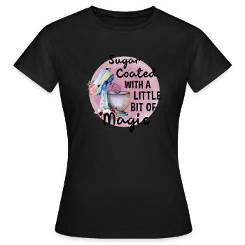 Boulangerie Baker Boulangerie Boulangerie Gâteau de confiserie - T-shirt Femme - noir - Devant - AI Model Female 172 dark (172cm)