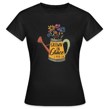 Église Religion Catholique Catholique Jésus-Christ - T-shirt Femme - noir - Devant - AI Model Female 172 dark (172cm)